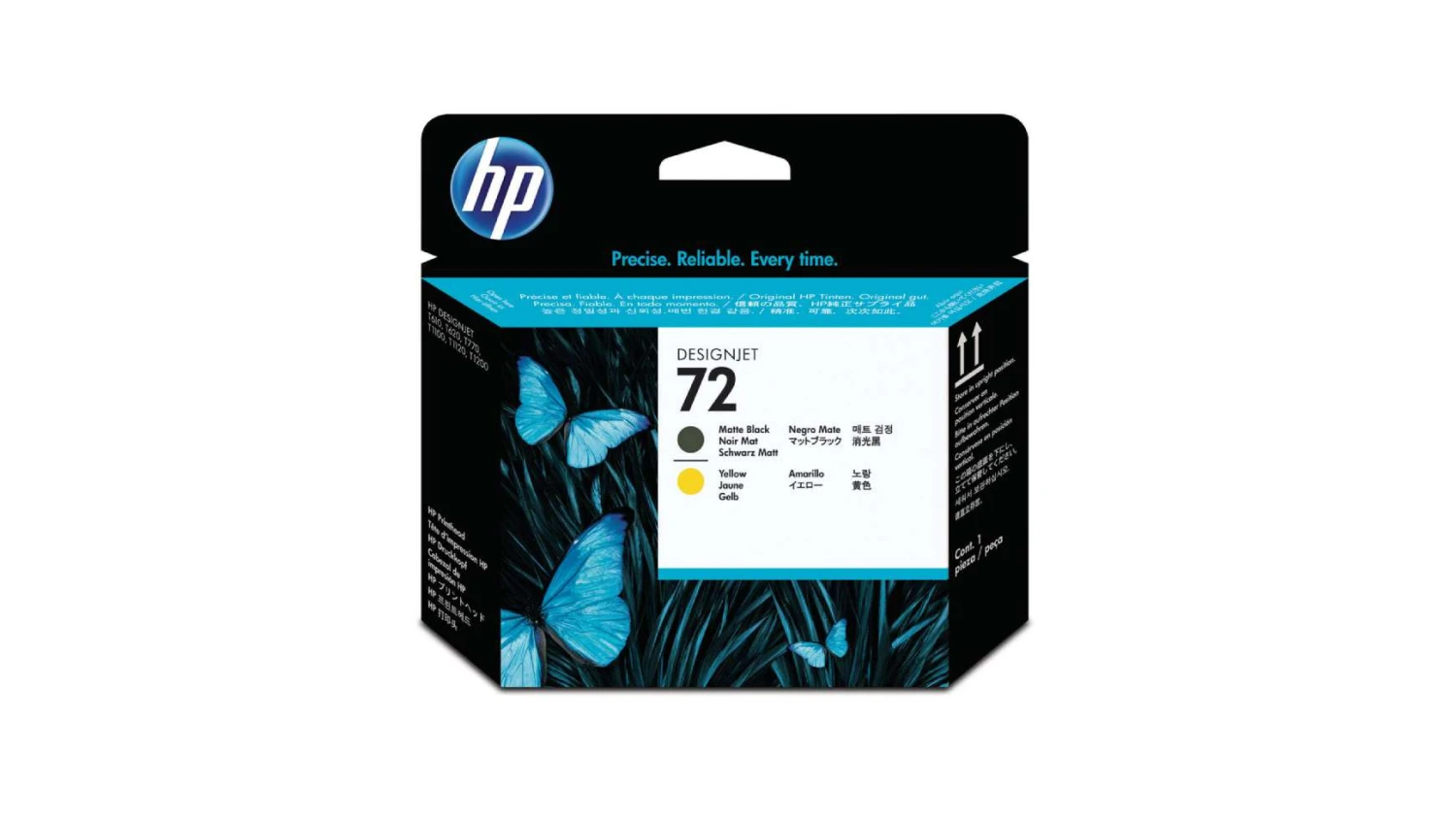 HP Druckkopf 72 schwarz matt/gelb