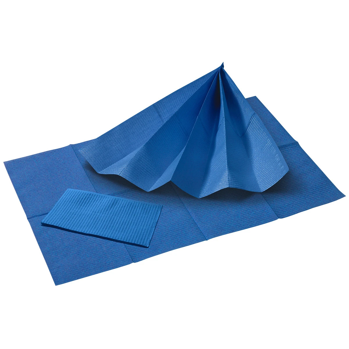Serviettes pour patients 33 x 45 cm, bleu, paquet de 50 pièces