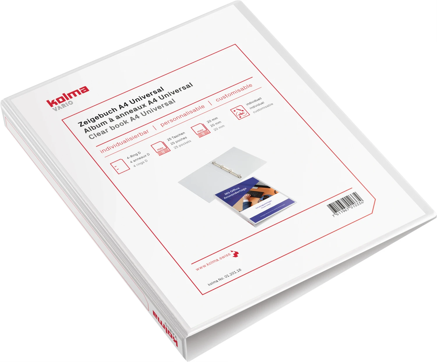 KOLMA Livre de pointage Vario Universal A4