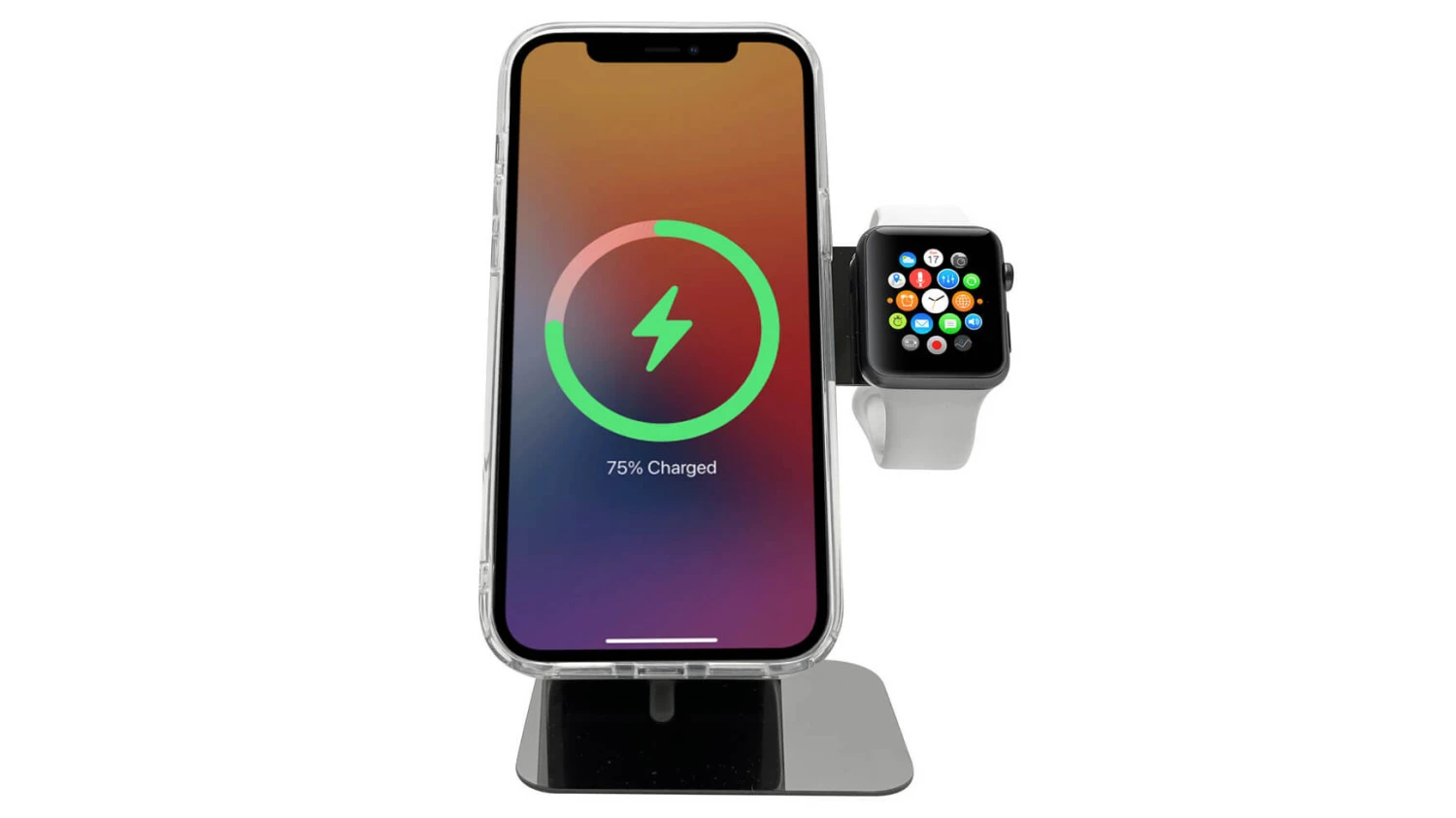 MACALLY MMAGSTAND2-SS MagSafe & Apple Watch Support