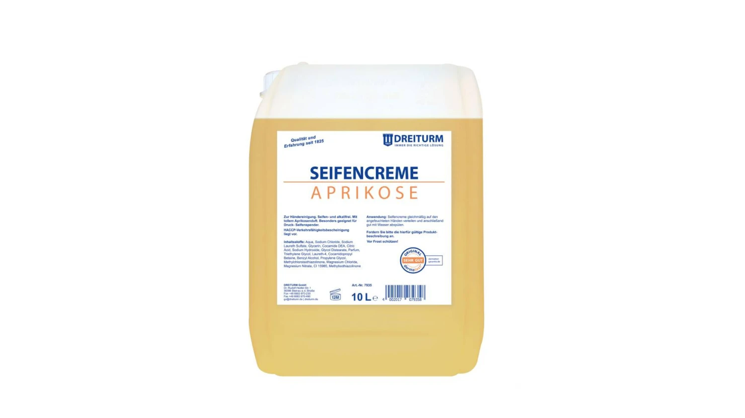 DREITURM Seifencreme Aprikose 10 L