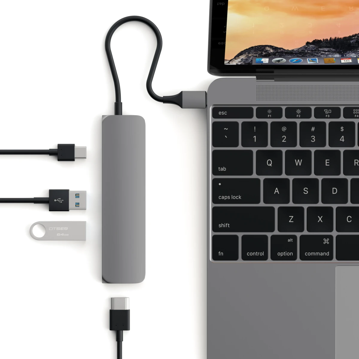 Satechi USB-C Slim Alu Multiport Hub