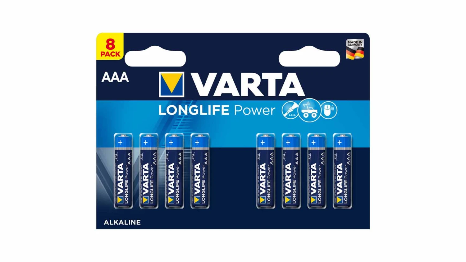 VARTA Batterie Longlife Power AAA/LR03 – 8er Pack