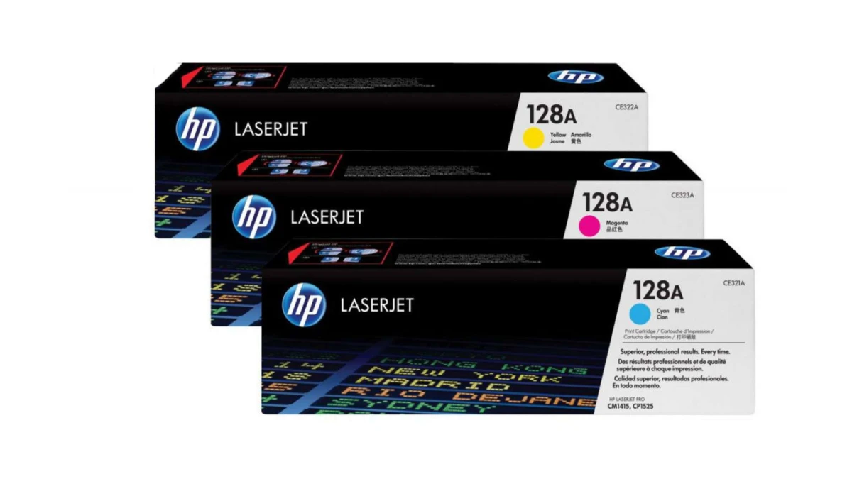 HP 128A Cartouche toner CMY