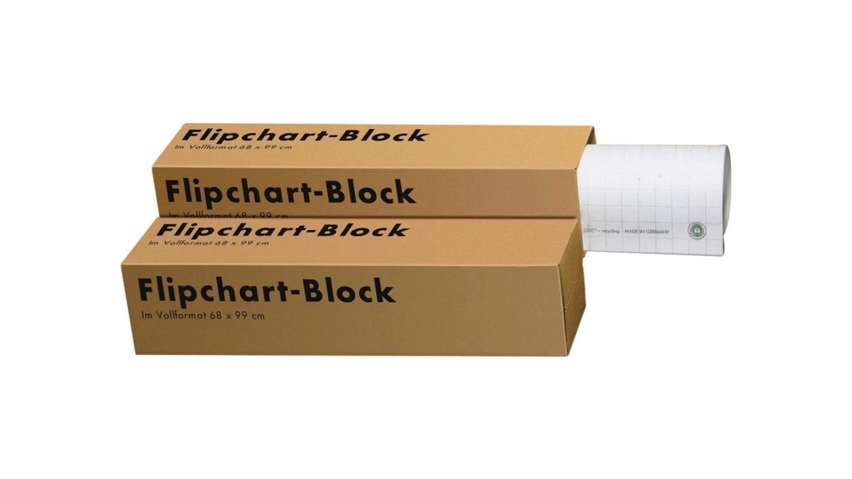 LANDRÉ Blocs flip-chart 65x98cm, quadrillé 25mm