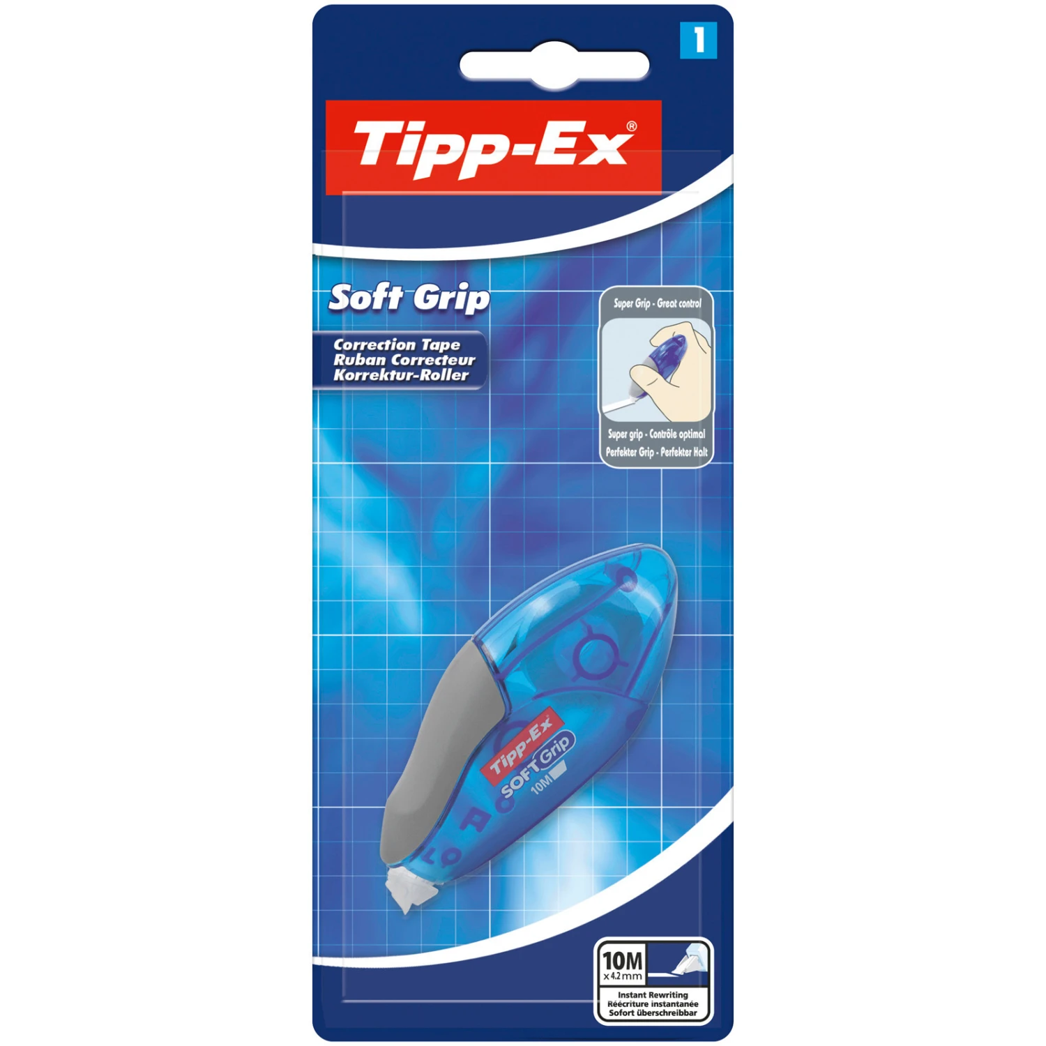 TIPP-EX Roller correcteur Soft Grip 4.2 mm x 10 m