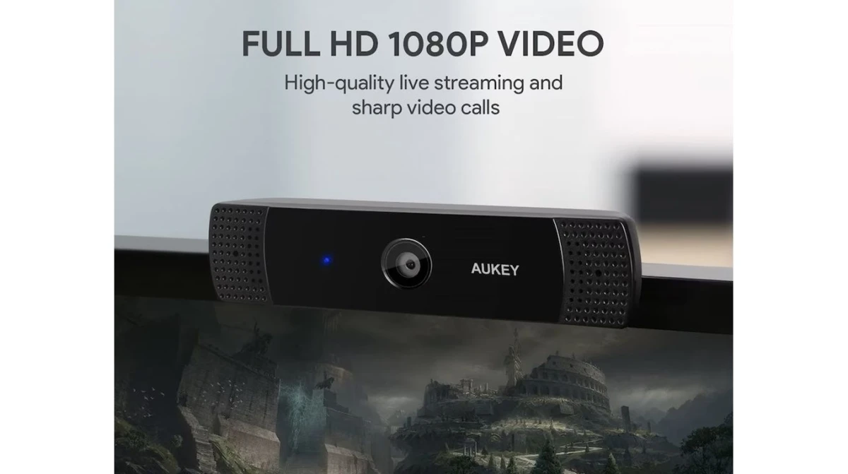 AUKEY Stream Webcam 1080P Dual Mic