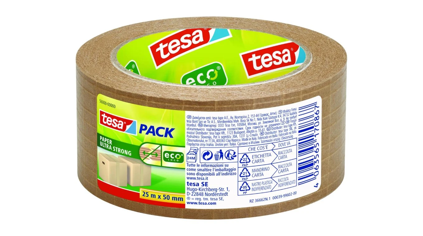 TESA Verpackungsband Paper Ultra Strong 50 mm x 25 m
