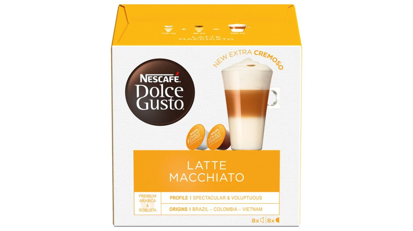 NESCAFÉ DOLCE GUSTO Kaffeekapseln Latte Macchiato 16 Stk.