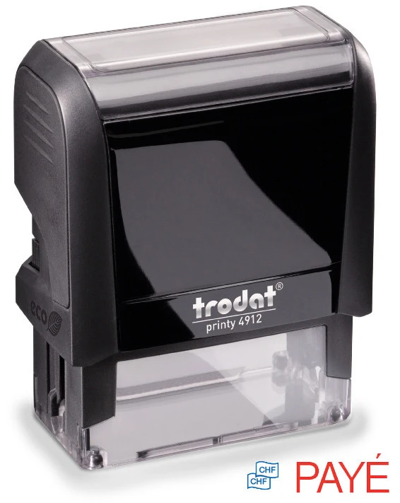 TRODAT Printy 4912 Stempel "Payé"