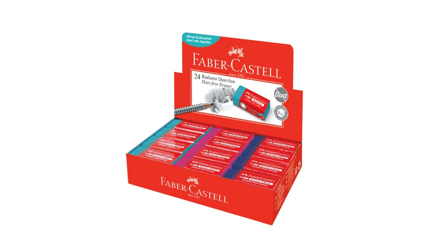 FABER-CASTELL Gomme Trend Dust-Free