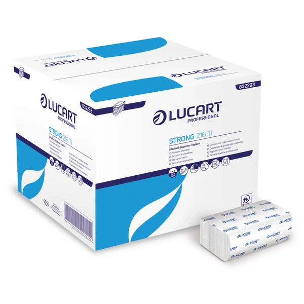 LUCART Serviettes pour distributeur Strong 2 couches 6'000 pièces