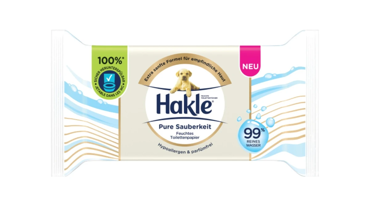 HAKLE Lingettes humides Propreté Pure 12 paquets