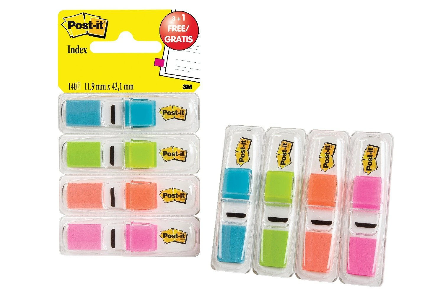 POST-IT Marque-pages Index Mini 4 x 35 feuilles
