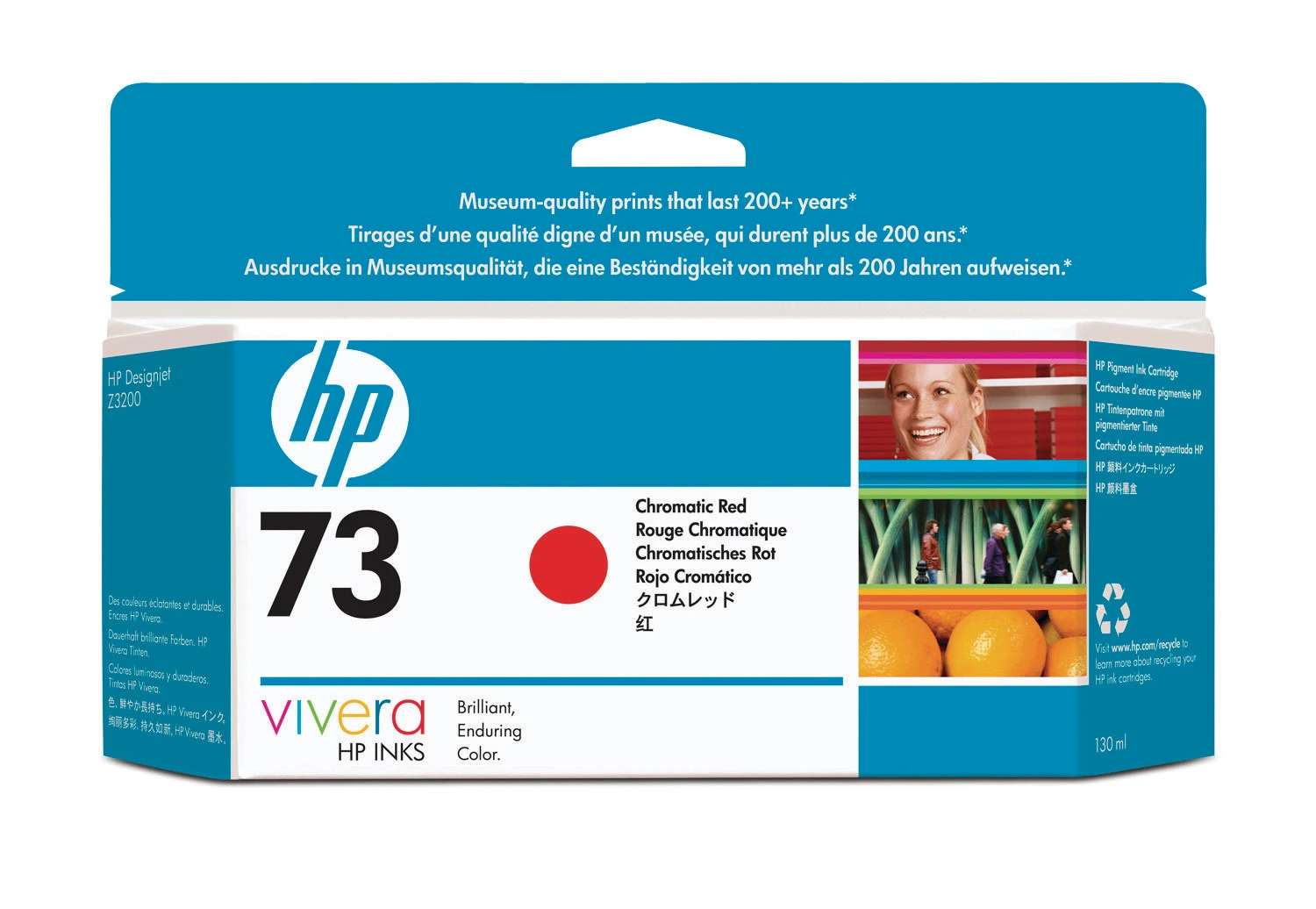 HP Tintenpatrone 73 chromatic red