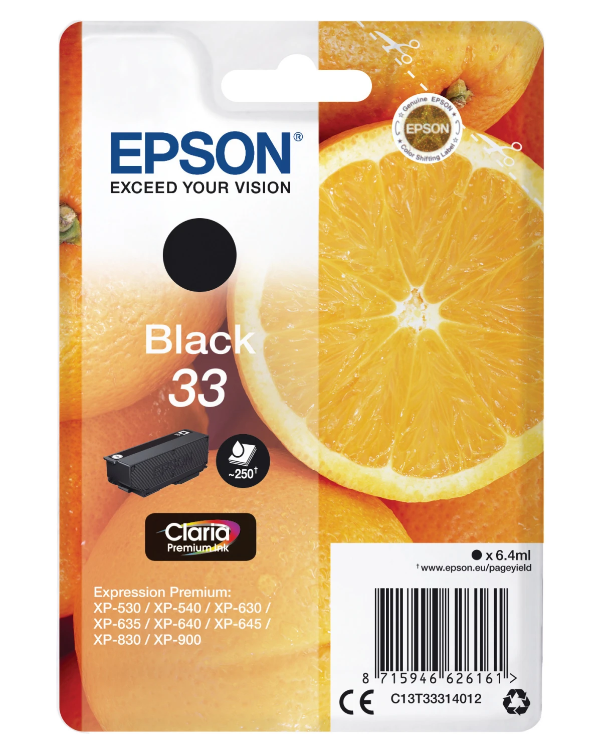 EPSON Tintenpatrone 33 schwarz
