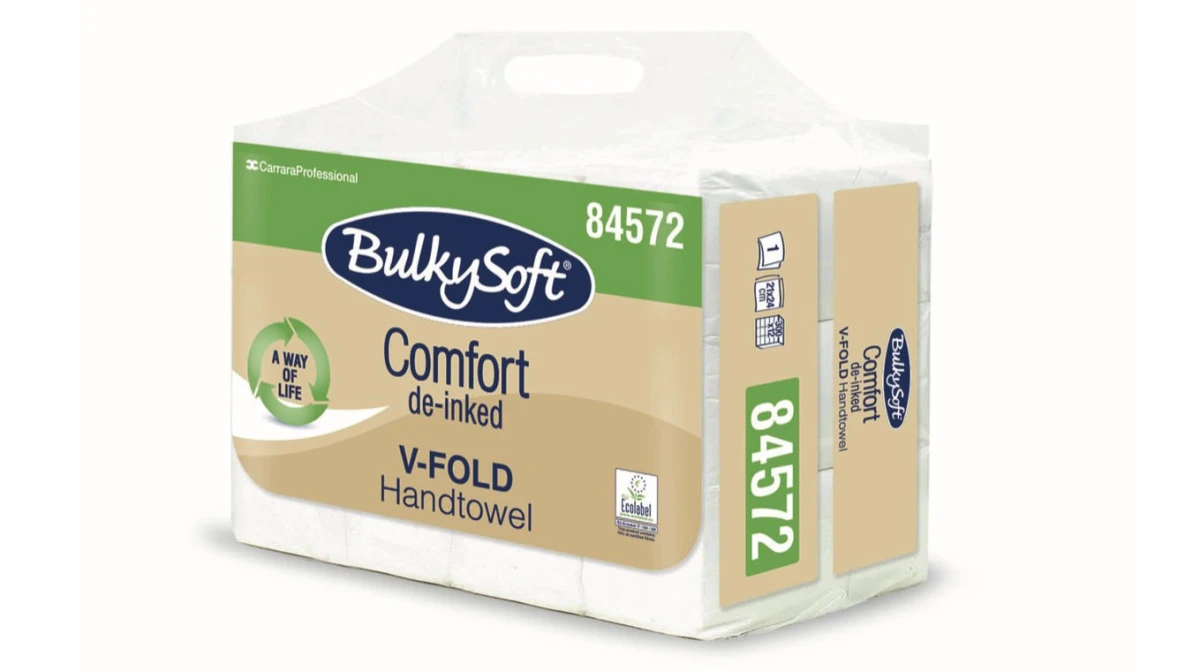 BULKYSOFT Essuie-mains en papier Comfort pliage V, 1 couche, blanc