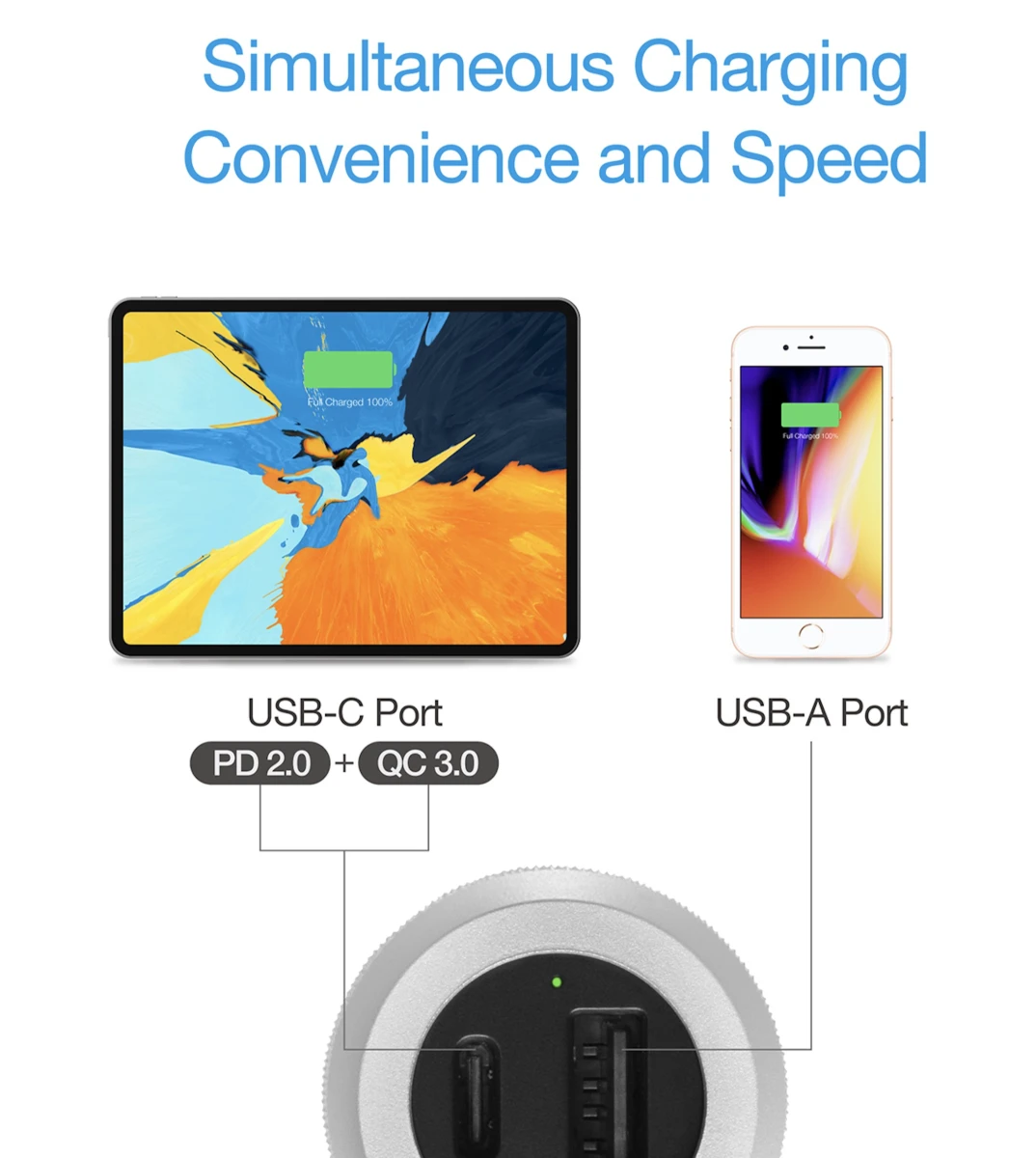 Just Mobile Highway Turbo Dual-USB Car Charger