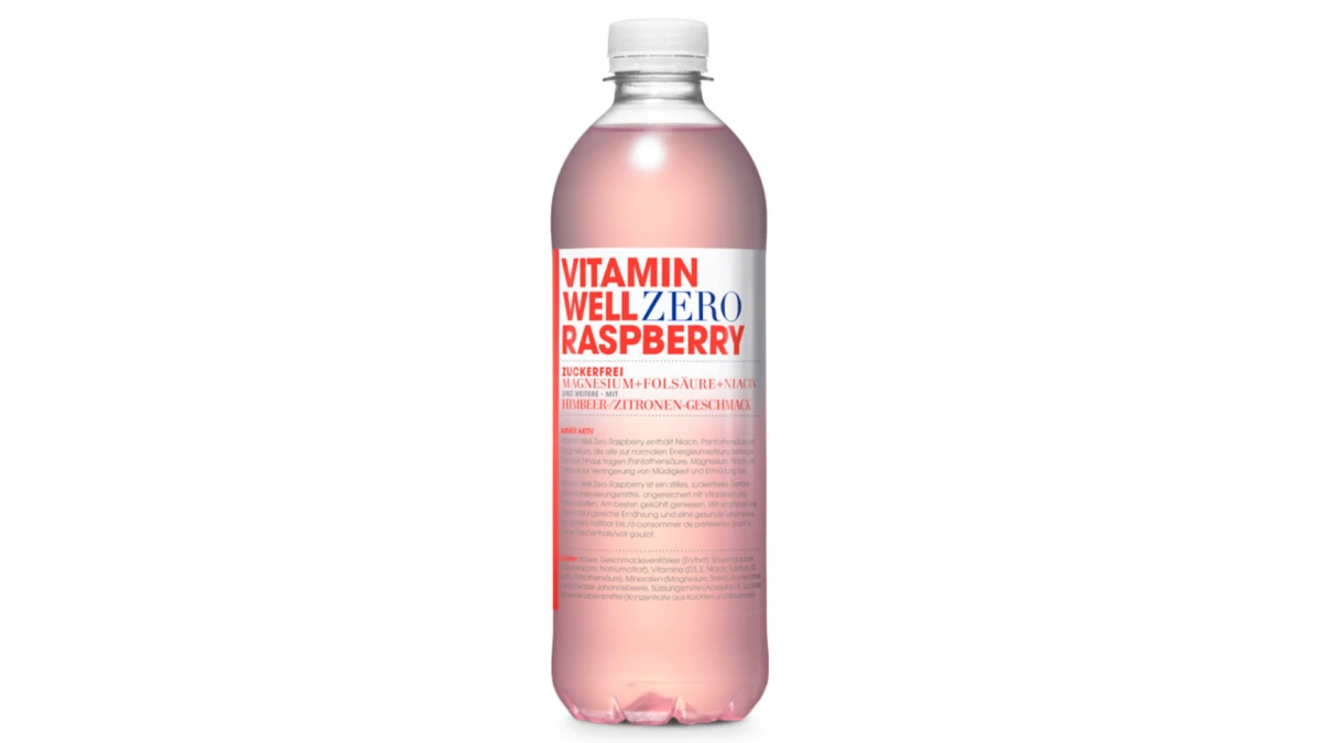 VITAMIN WELL Zero Raspberry 12 x 500 ml