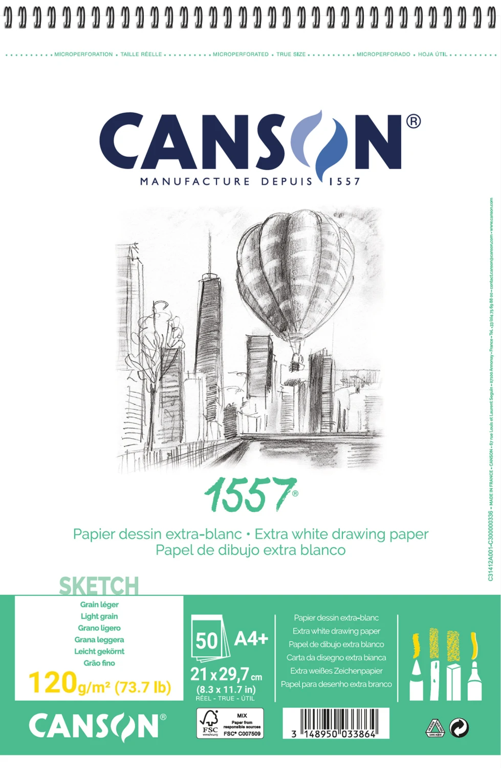 CANSON Skizzenpapier A4