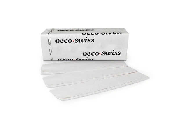OECO SWISS Papierhandtücher Z-Falz, 2-lagig, weiss