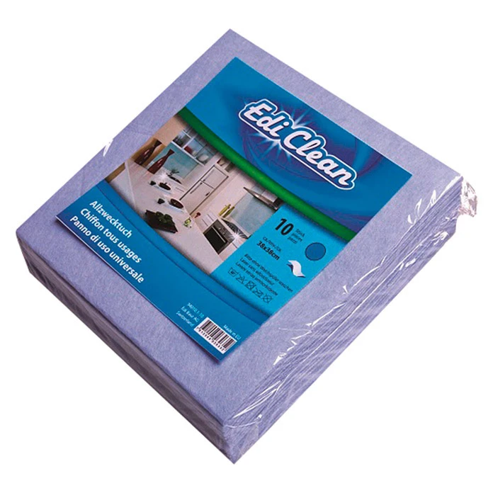 Allzwecktuch, blau, 38 x 38 cm, 110 g/m², Pack à 10 Stück