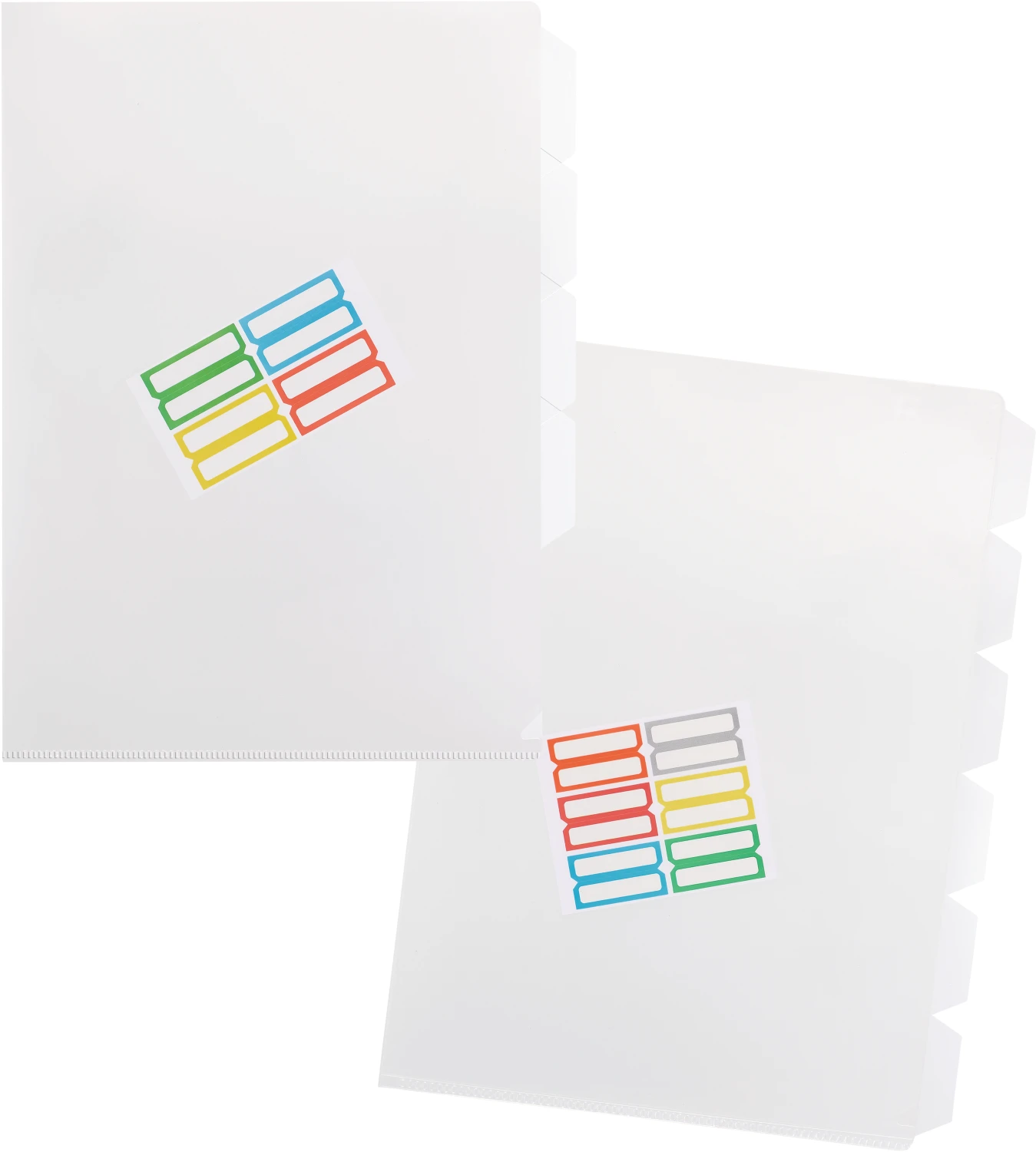 KOLMA Pochettes transparentes A4 avec 6 onglets