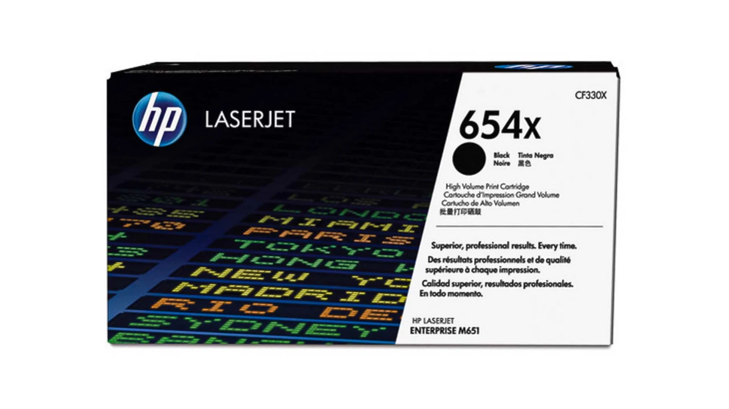 HP 654X Cartouche toner noir original