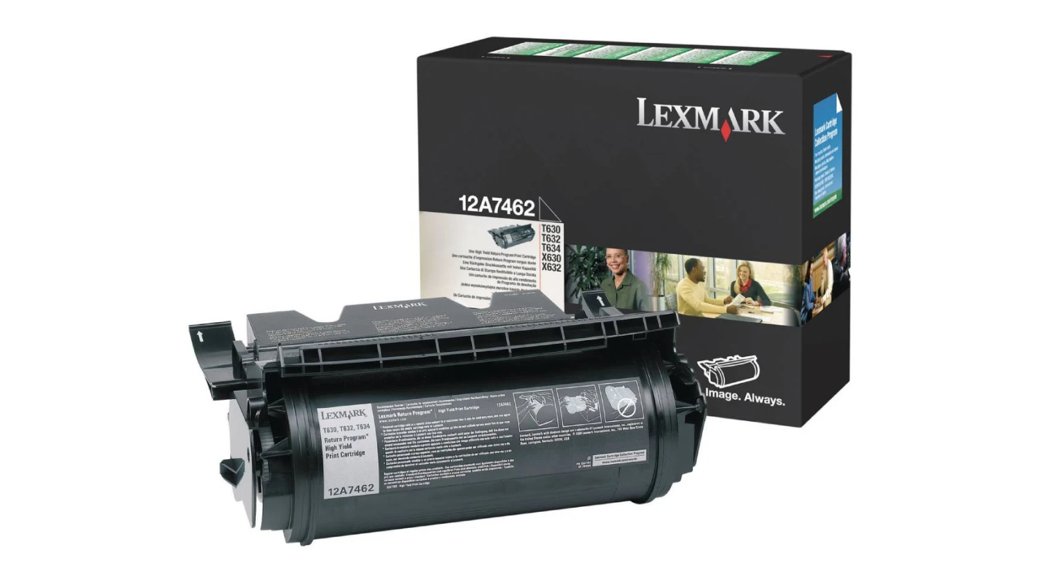 Lexmark Toner-Kartusche schwarz High-Capacity (12A7462)