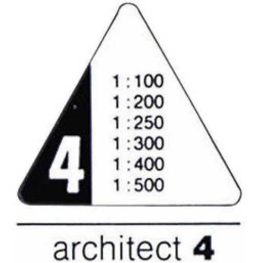 RUMOLD Dreikant-Massstab 150 - 30 cm - Architect 4