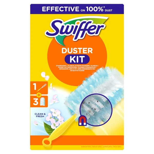 SWIFFER Plumeau Kit de démarrage 5 pièces