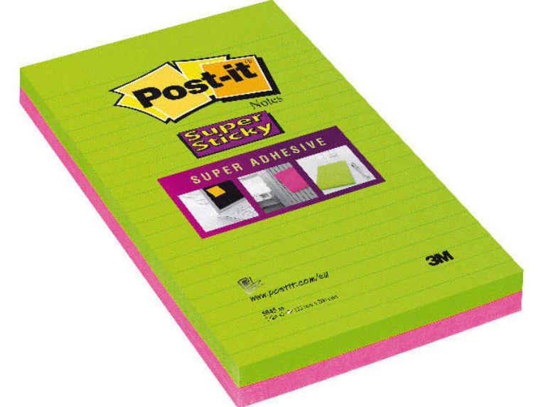 POST-IT Notes adhésives Super Sticky 2 x 45 feuilles