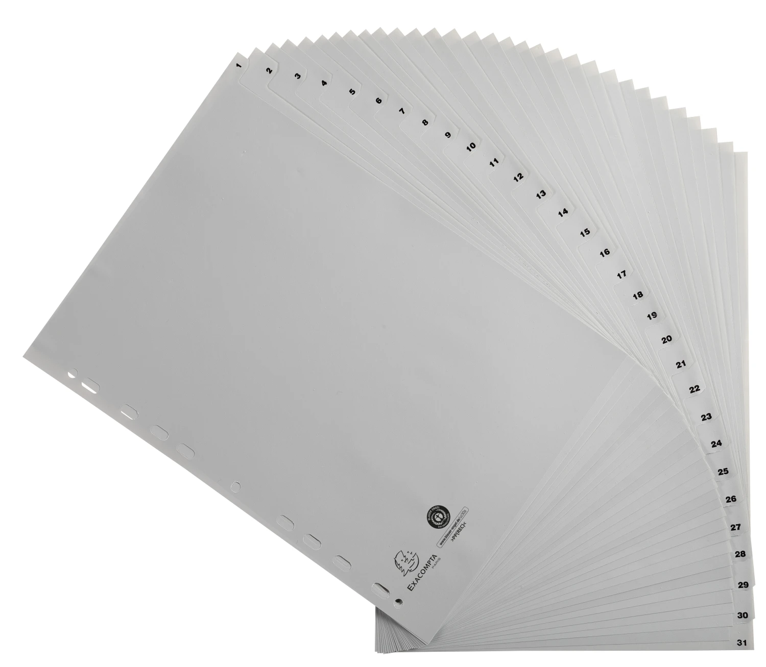 EXACOMPTA Répertoire de chiffres 1 - 31