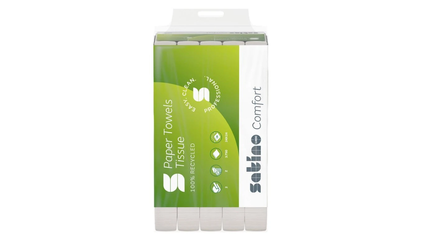 SATINO Papierhandtücher Comfort Z-Falz, 2 lagig, weiss