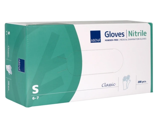 ABENA Gants en nitrile Classic taille S, 200 pièces