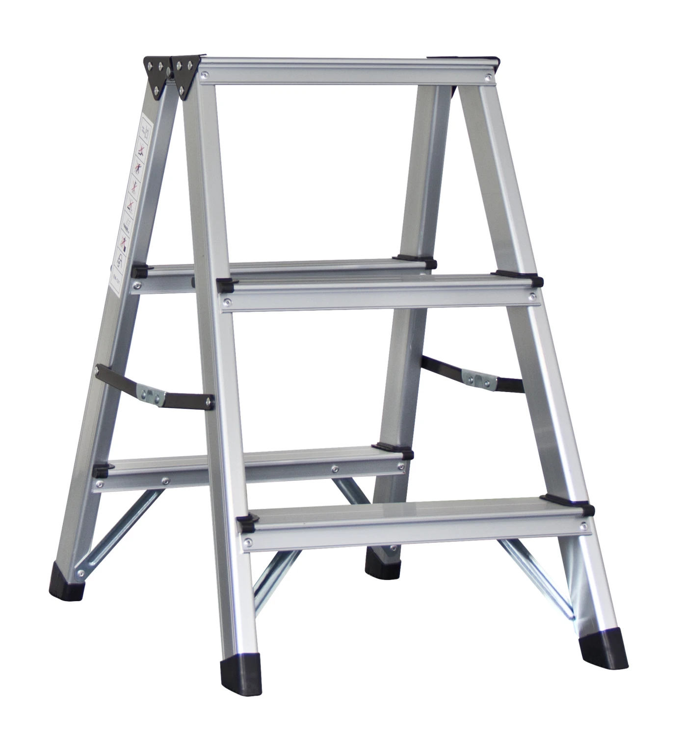 Echelle double à 3 marches, hauteur fermée: 66 cm