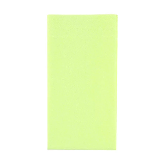 Servietten limonengrün, 2-lagig, 33 x 33 cm, 1/8 Kopffalz, randgeprägt, Pack à 100 Stück