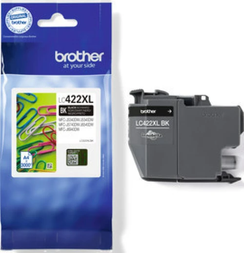 BROTHER Tintenpatrone LC-422XLBK schwarz