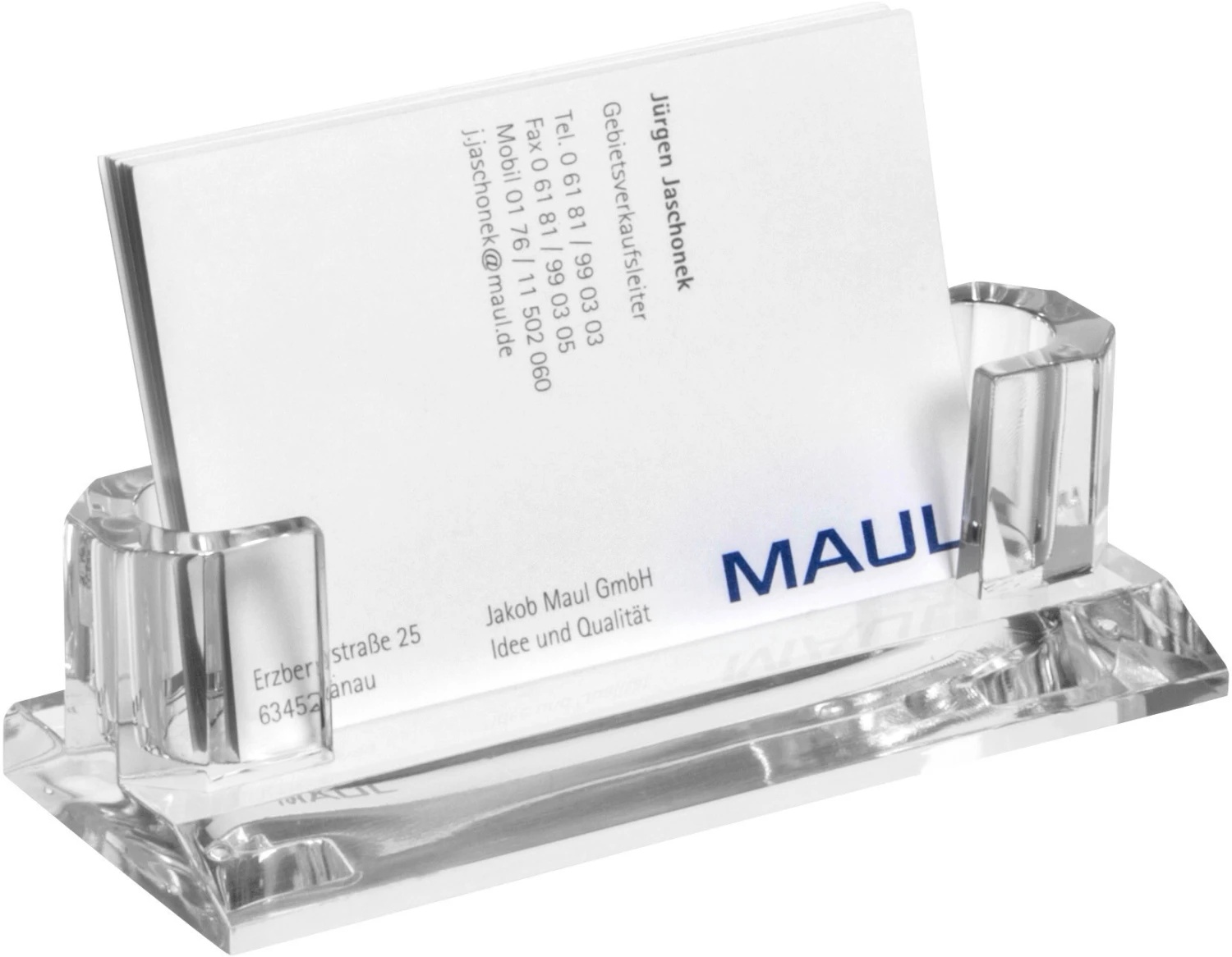 MAUL Visitenkarten-Halter Acryl