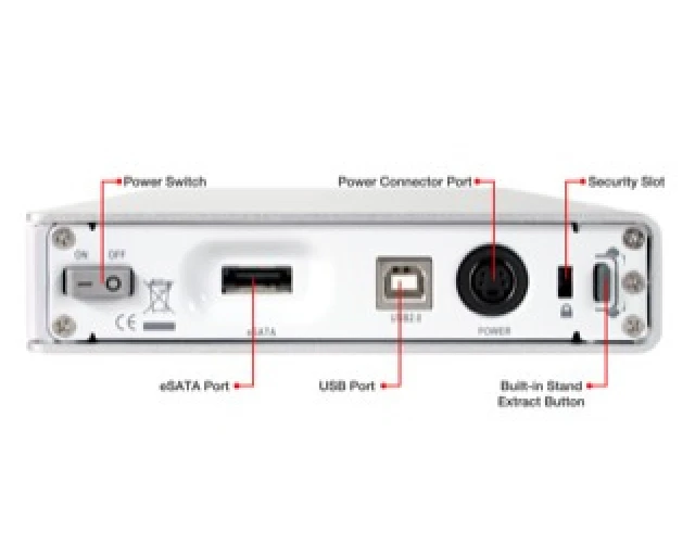 Boîtier de disque dur ICY Dock avec tiroir amovible et 1x eSata, 1x port USB2