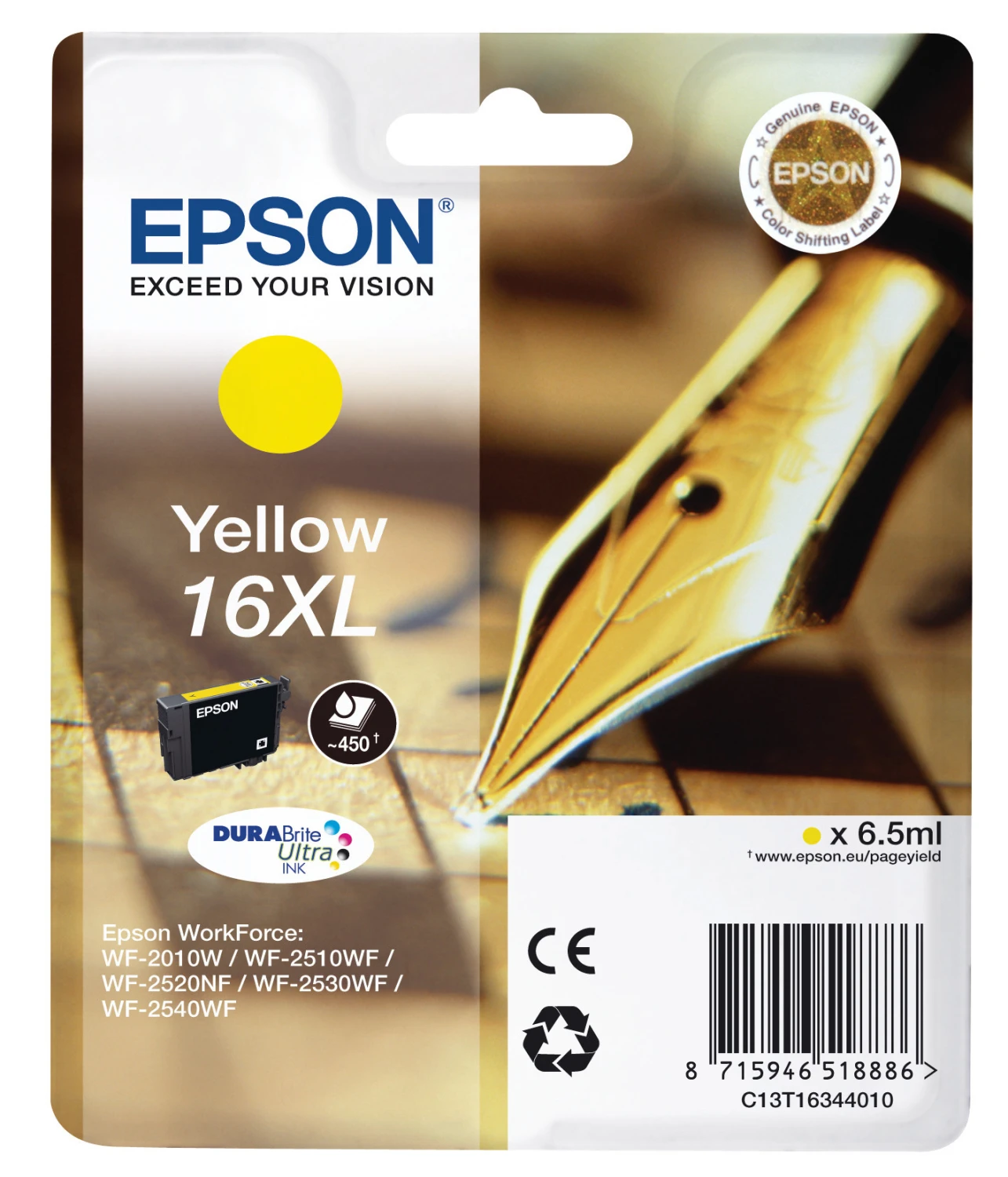 EPSON Tintenpatrone 16XL yellow