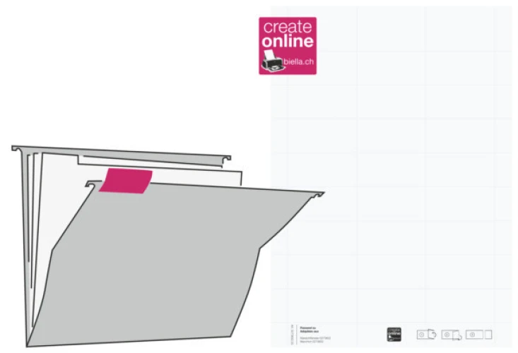BIELLA Etiquettes neutre VetroMobil A4, 60 x 30 mm, 10 feuilles