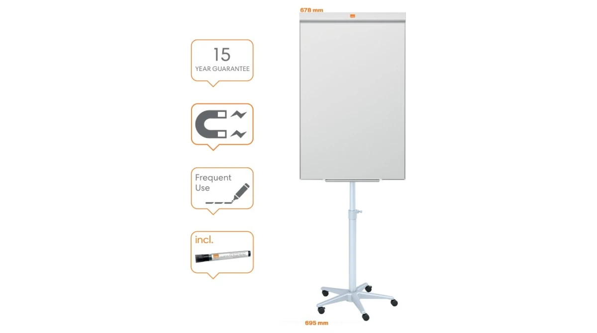 NOBO Impression Pro acier Flipchart mobile 70 x 100 cm