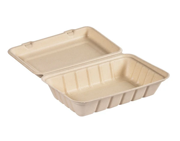 BIOPAK Boîte repas rectangulaire 850 ml, 100 pièces