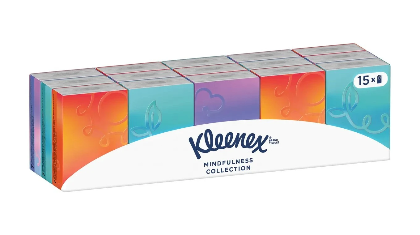 KLEENEX Mouchoirs Collection Mini 3 couches, 15 paquets