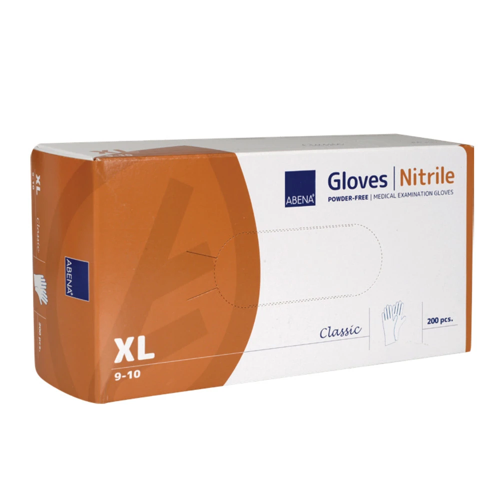 ABENA Gants en nitrile Classic taille XL, 200 pièces