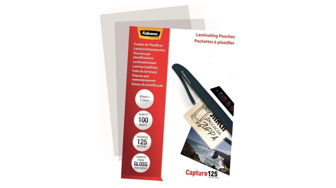 FELLOWES Capture 125 Laminierfolien 83 x 113 mm