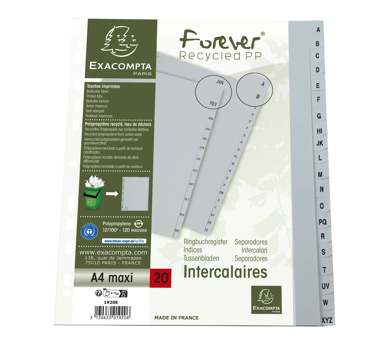 EXACOMPTA Répertoire A - Z