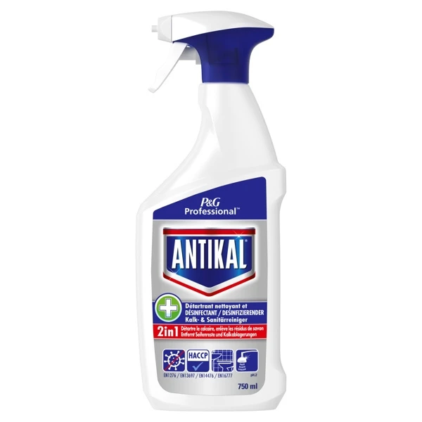 ANTIKAL Détartrant nettoyant et désinfectant Professional 750 ml
