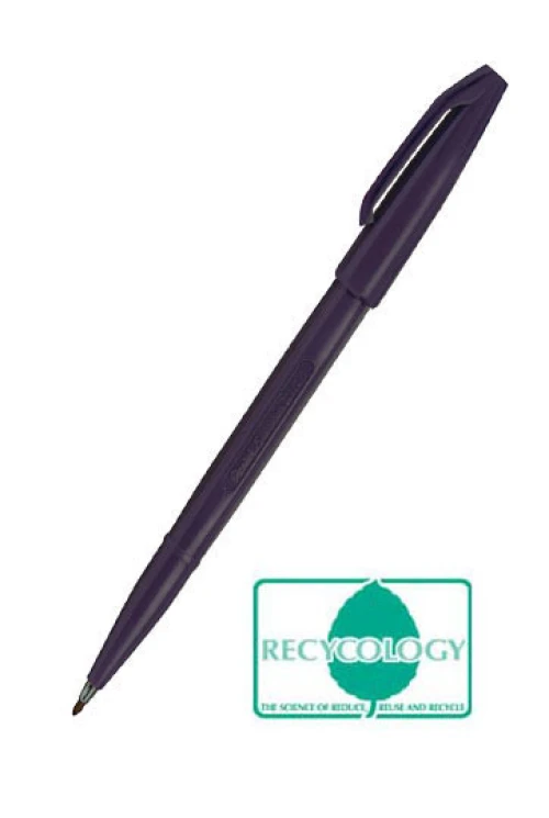 Pentel Faserschreiber SignPen 0.8 mn bis 2.0 mm, Schreibfarbe schwarz